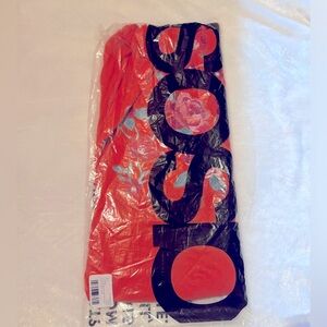 ASOS Pleated Midi Dress with Floral Embroidery